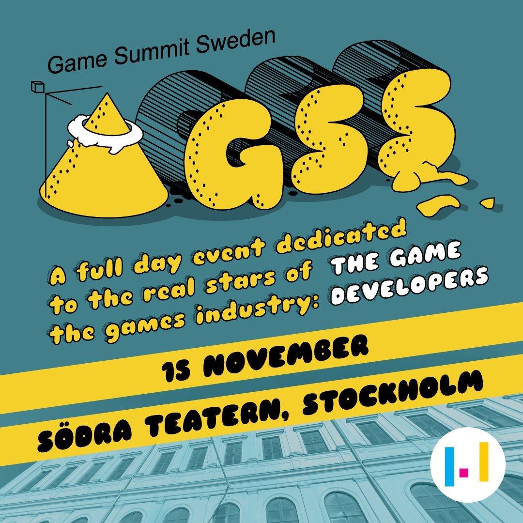 Game Summit Sweden is a full day event for game developers in Stockholm on the 15th of November in Södra Teatern, Stockholm