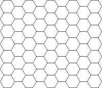 Flat side up hex grid