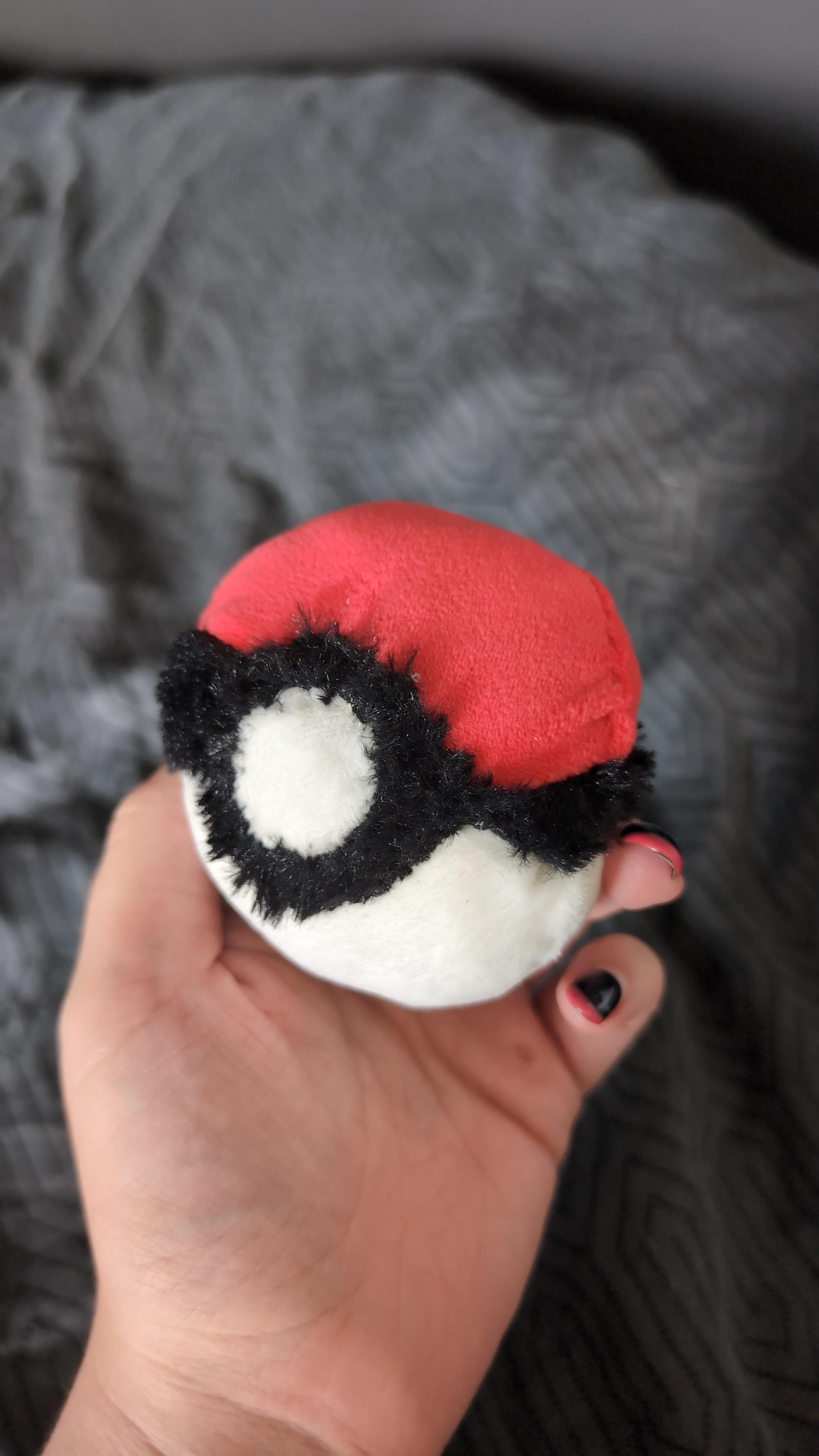 plush PokeBall, very wonky