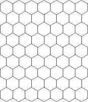 Pointy side up hex grid