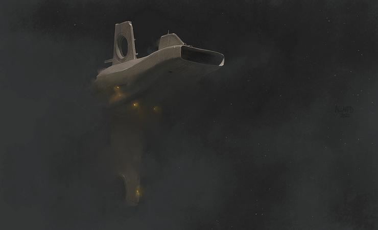 A dark mood spaceship.